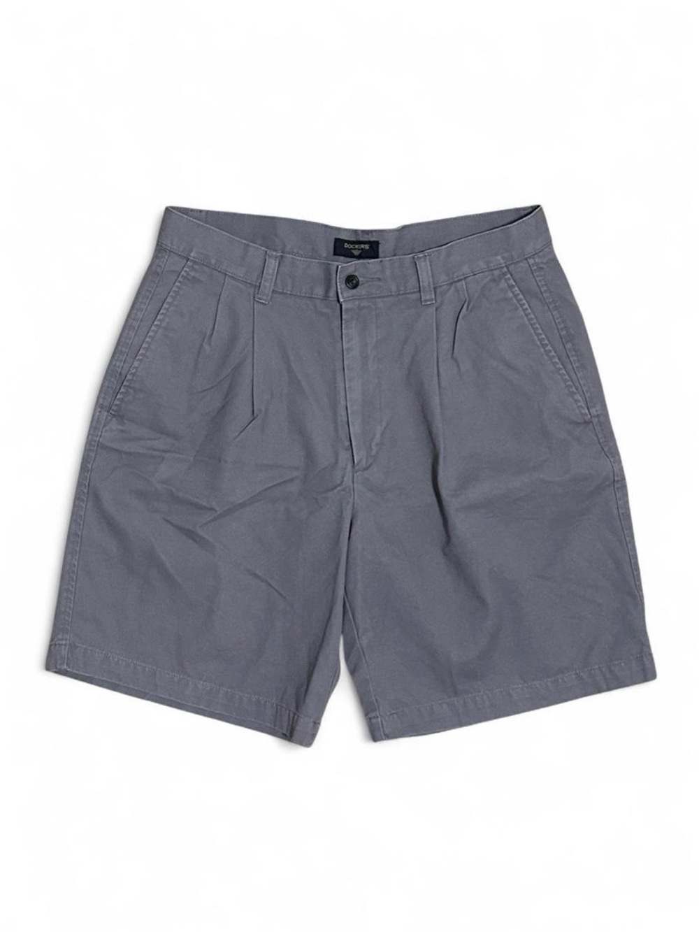 Dockers Gray Pleated Cotton Casual Shorts